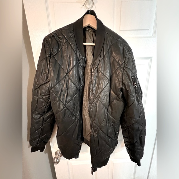 Scotch & Soda Other - Scotch & Soda Black Quilted Bomber Jacket